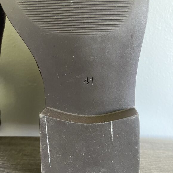 H&M Men’s Dark Brown Faux Suede Ankle Chelsea Pull On Boots Size 8.5 - Picture 8 of 10